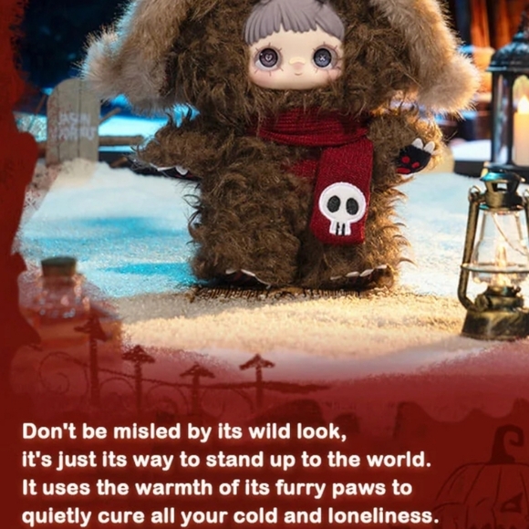 Maymei Winter Weirdness Series Plush NIB - Rebel Bear - Picture 2 of 4